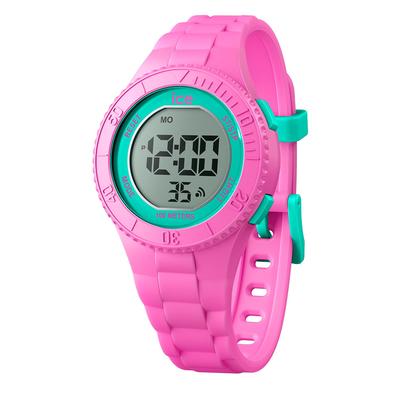Authorized Distributor Ice Watch Digital Women's Wristwatch 021275 ICE Digit Pink Turquoise Small
