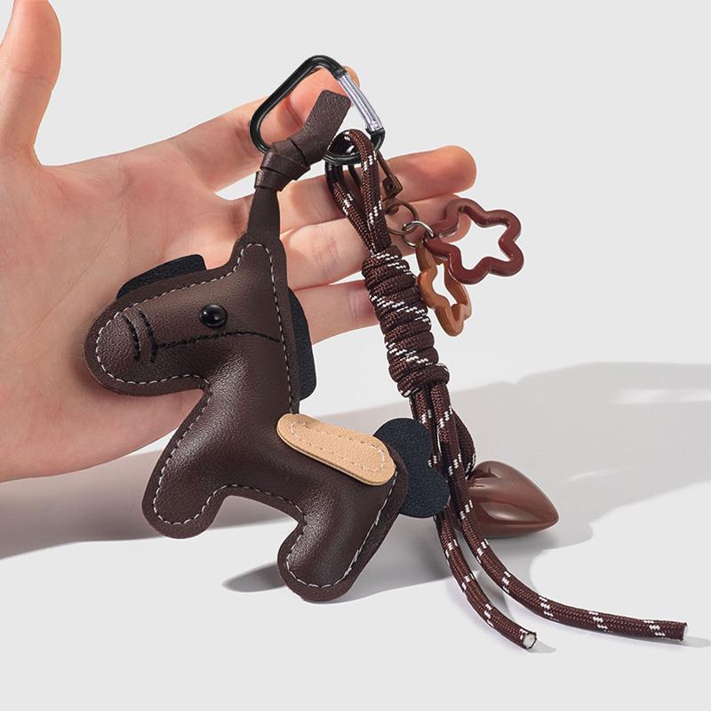 Yogodlns Horse Handmade Nylon Woven Rope Bag Pendant Cute Candy Color Fashion Backpack Handbag Hanging Bags Accessories