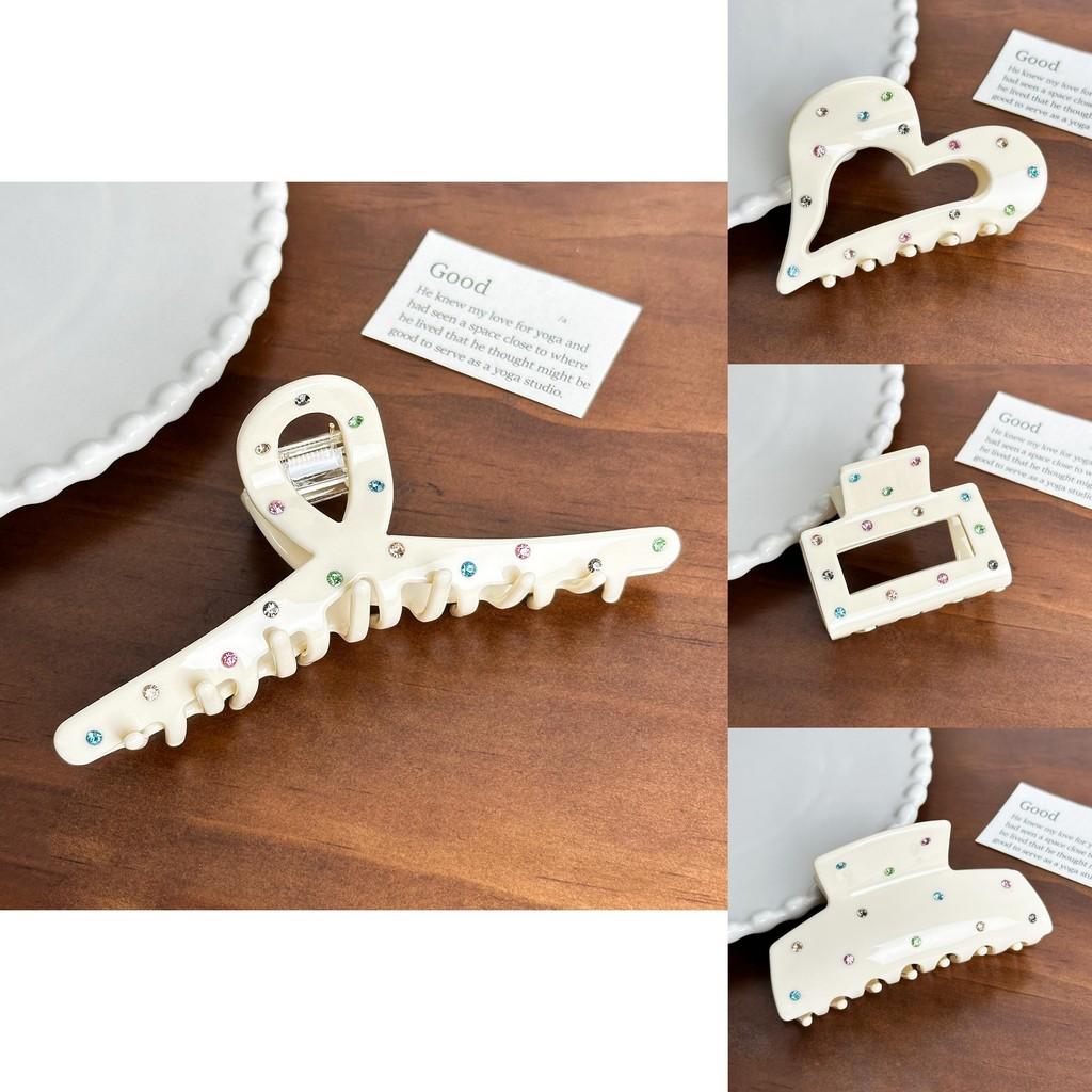 Acetate Rhinestonedecorated Unique Hair Claw Clips For Women Offering A Touch Of Glamour And Style