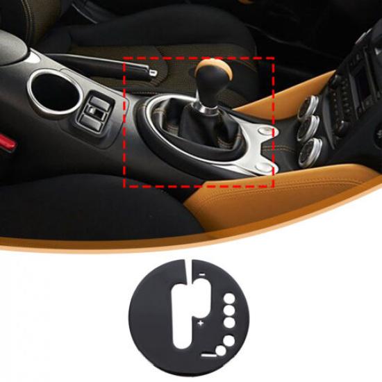

Glossy Black Center Gear Shift Panel Trim Sticker For Nissan 370Z Z34 AT 08-20