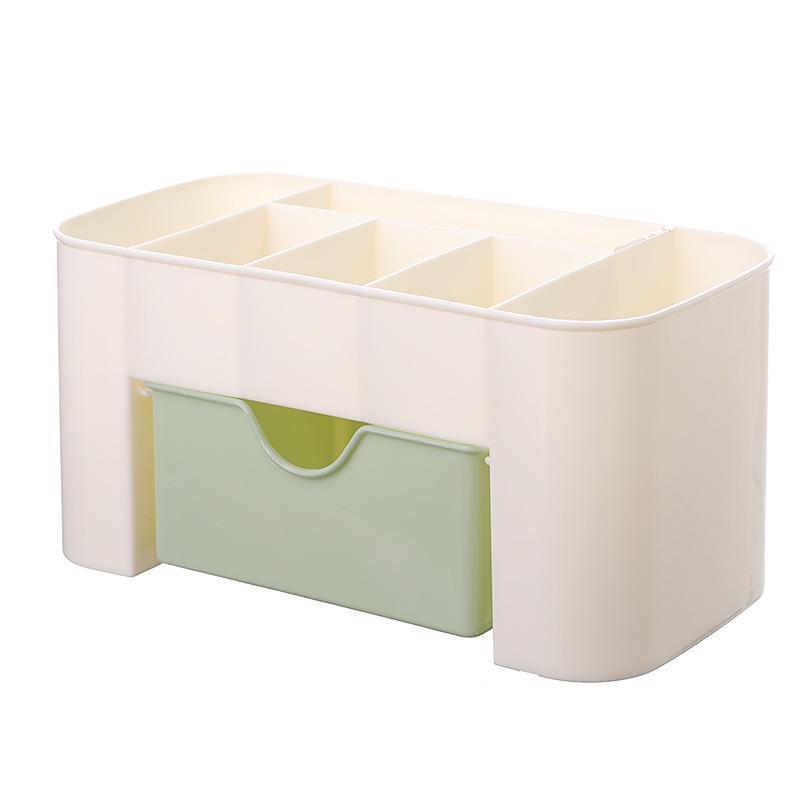 Multifunctional Plastic Storage Box: Desktop Organizer, Makeup/Jewelry Holder, Office Drawer Solution.