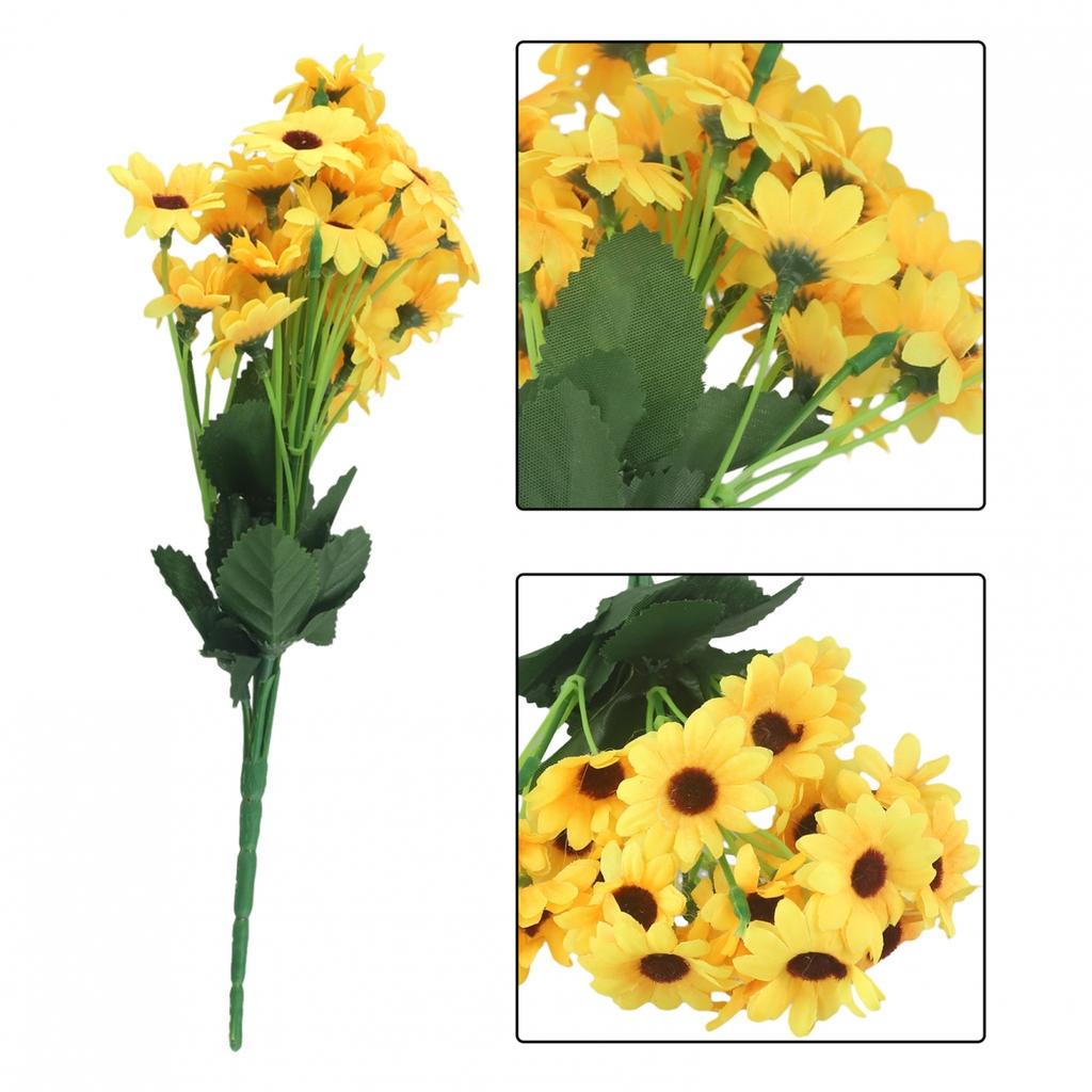Fake Flower Bouquet Fake Sunflower Home Decorations Item Leaf