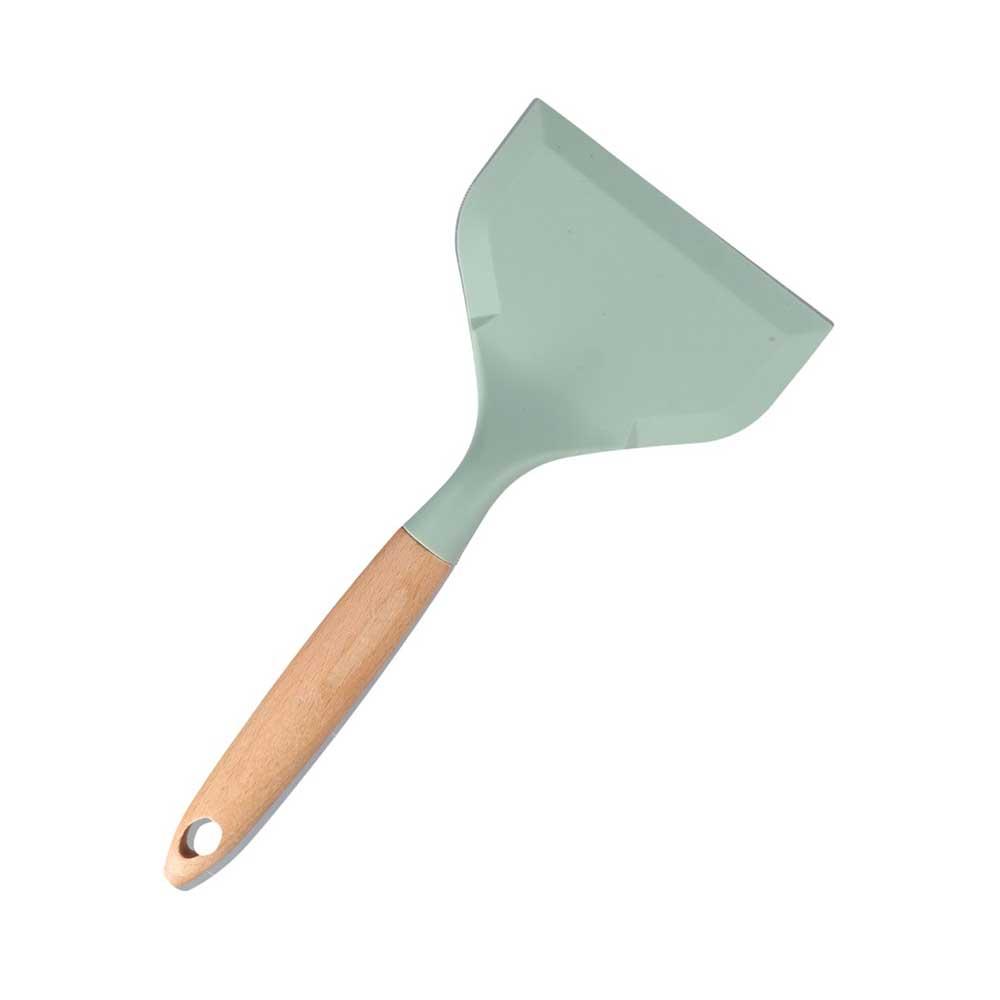 Wide Mouth Tamagoyaki Spatula Wooden Handle Pizza Shovel Cooking Utensils Non-stick Spatula Steak