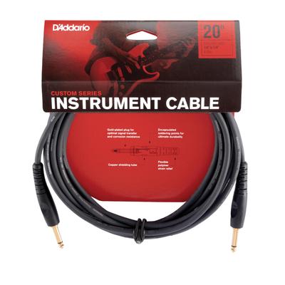 Geschirmtes Kabel Custom Series Instrumentenkabel D'Addario (Gitarrenschild) PW-G-20 (6,1 m SS) []