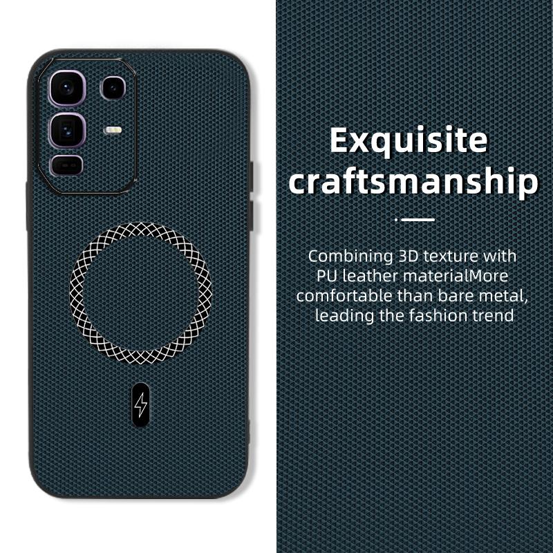 Biruiqu Infinix Note 50 4G New Ultra-thin Magnetic Leather Shock-absorbing Protective Phone Case