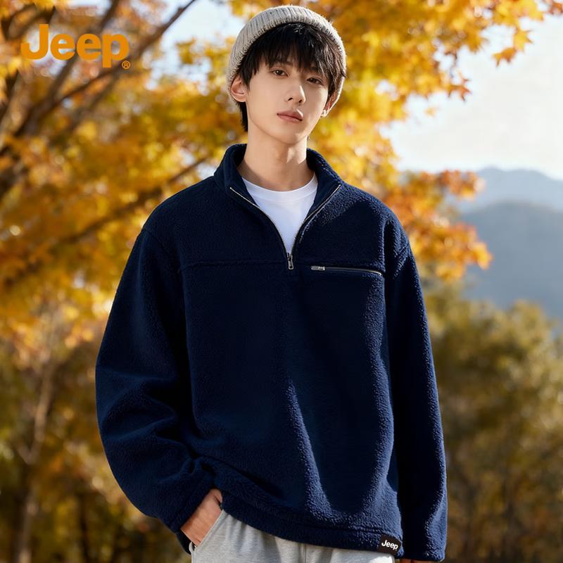 Jeep Men's Fleece Half-Zip Jacket