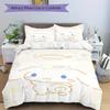 3pcs Sanrio Sweet Cinnamoroll Bedding Set - Includes Quilt Cover and Pillowcases, Suitable for All Seasons, Machine Washable - Ideal Gift Fo