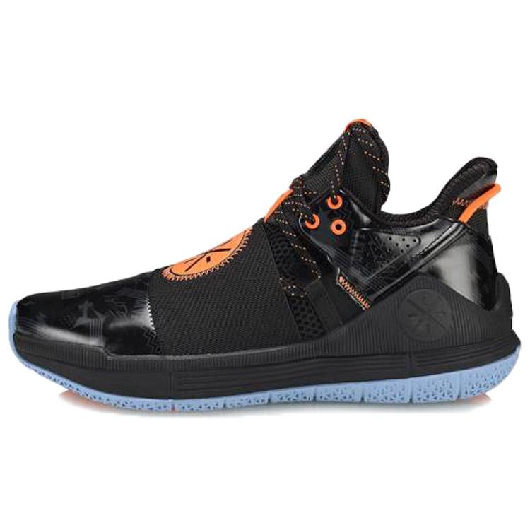 Li Ning WADE SHADOW Non slip Lightweight Mid top Basketball Shoes Men's Black ABPQ007-4