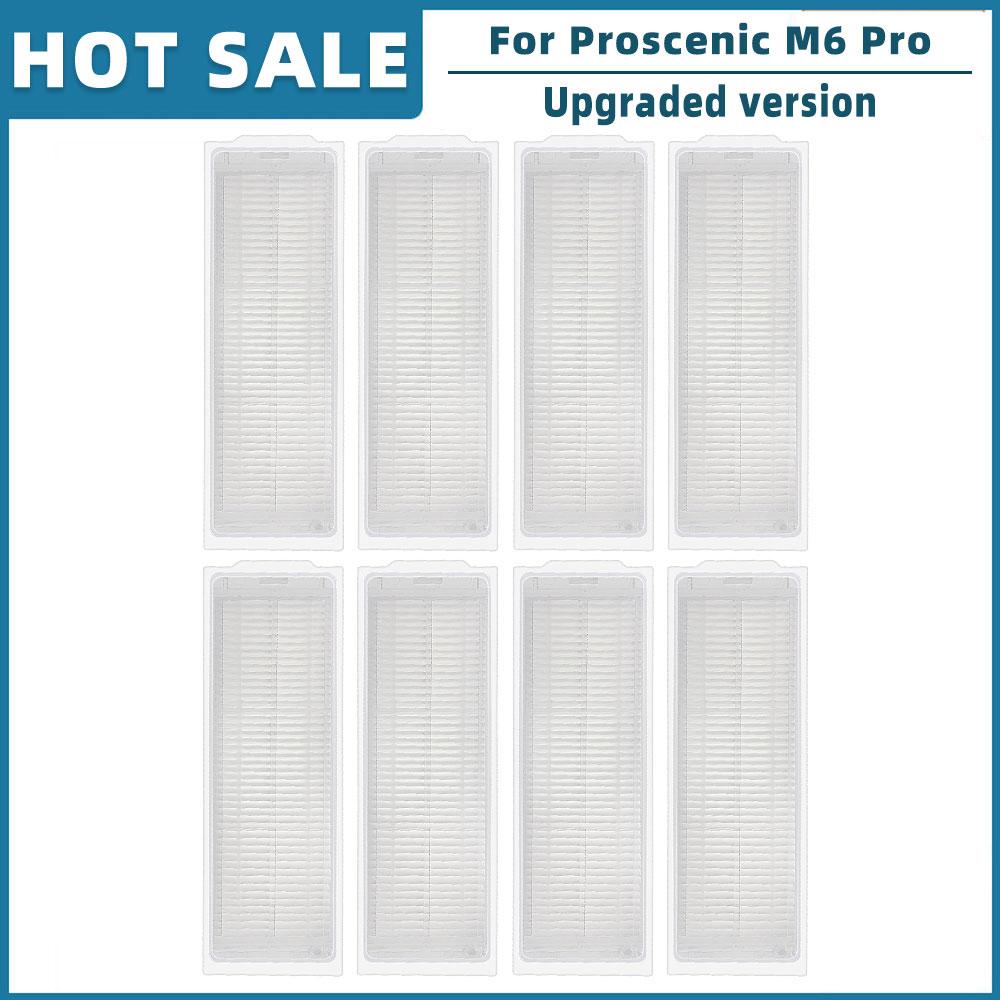 Replacement For Proscenic M6 Pro Robot Vacuum Cleaner Spare Parts Accessories Roller Main Side Brush Hepa Filter Mop Rag Cloth