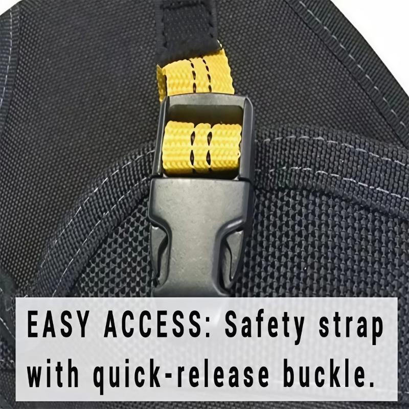 Lightweight Multiple Pocket Tool Bag Case For Drill And Tool Featuring Reinforced Oxford Materials And Comfortable Strap