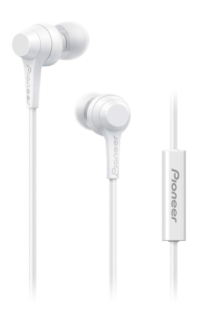 Pioneer Headphones Smooth Base White SE-C1T In-Ear