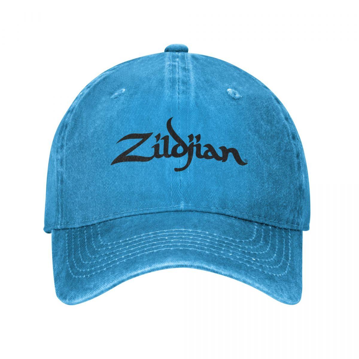 Zildjian дальнобойщики шляпы аксессуары ретро потертая джинсовая кепка Snapback для унисекс стиль регулируемая One Size