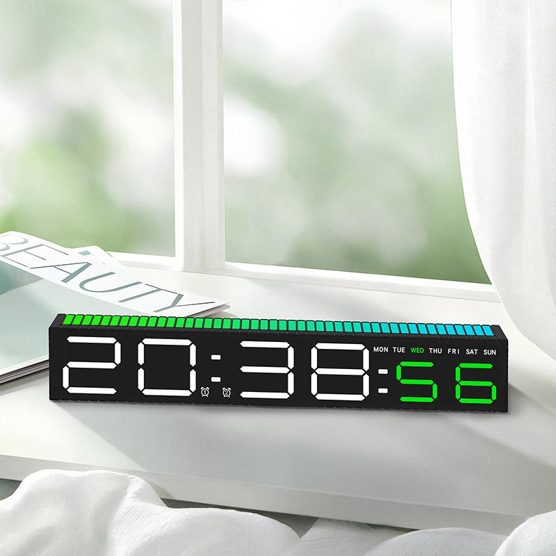 Creative LED Electronic Clock Pickup Clock Bedside Ornament Alarm Clock Light Electronic Clock Colorful