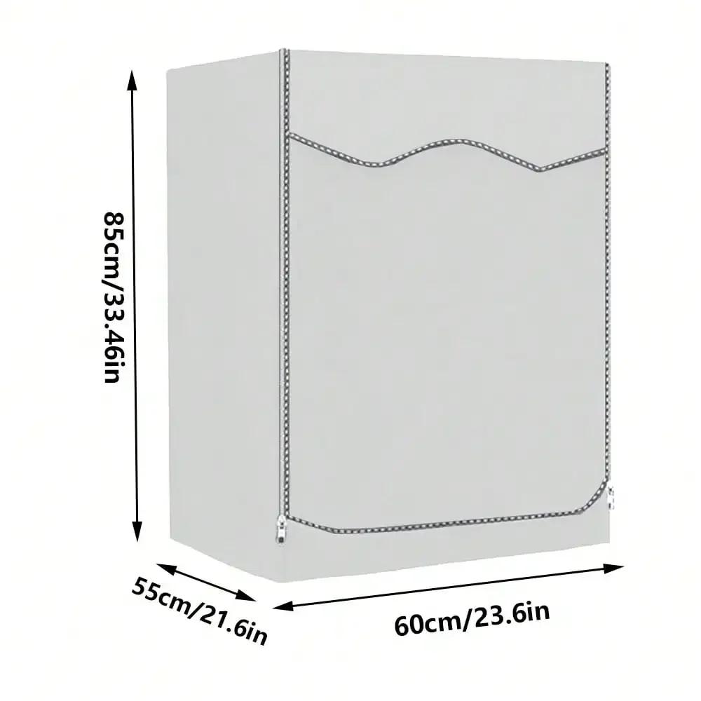 Washing Machine Cover, Durable Waterproof Fabric, Protects Front Load Washer Dryer
