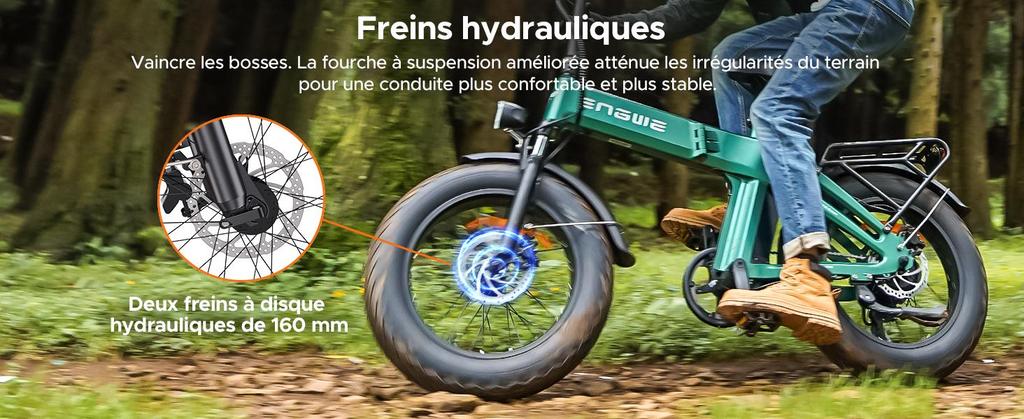ENGWE Folding Electric Bicycle, 48V 13.5Ah Battery, Range Up To 120km, Foldable Design, All-terrain Application, EP-2 3.0 Boost
