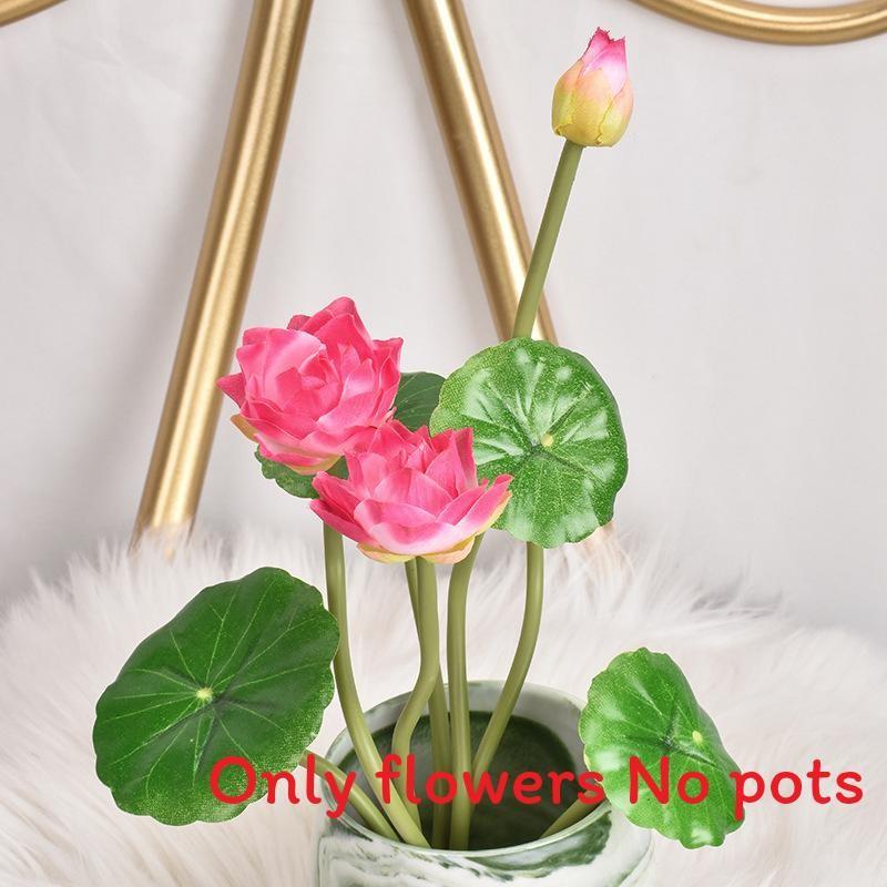 

Simulated Lotus Leaves Artificial Flowers Ornament For Home Decoration Hotel StyleG