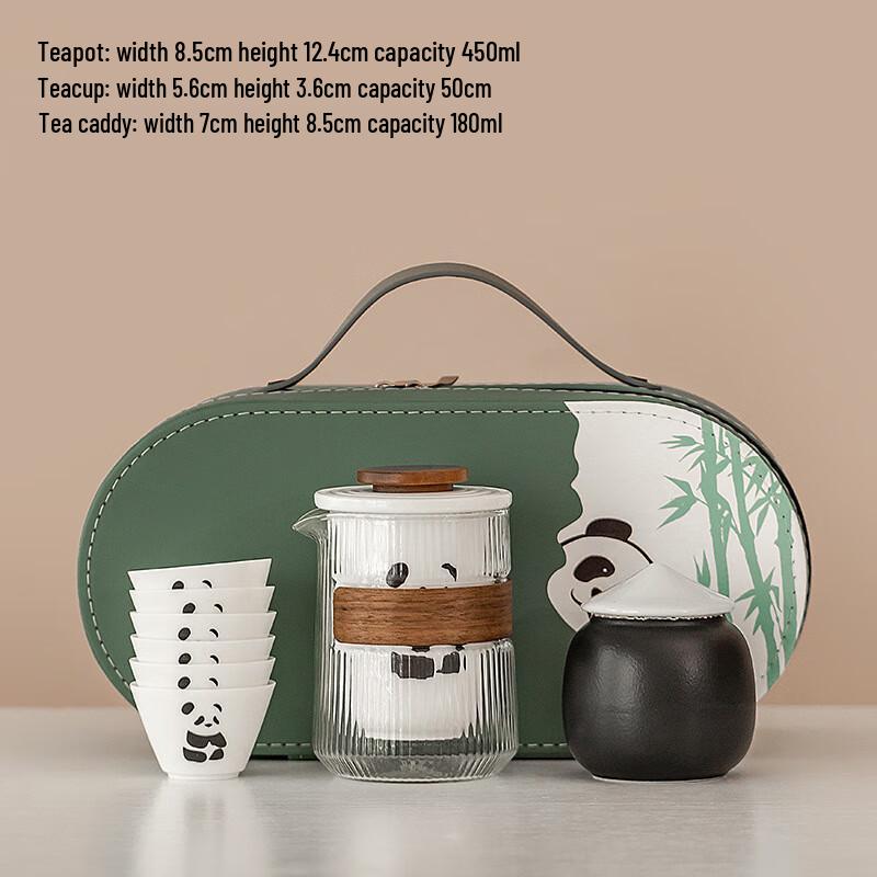 LISM Portable Ceramic Travel Tea Set