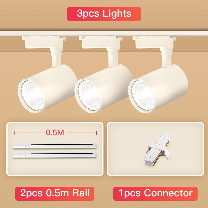 RGB Track Light Hanging Chandelier Ceiling Lamps Home Living Room Clothing Lamps Store Lighting LED RBG Track Spotlight Spot Led