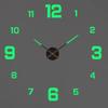 2D/3D Large Roman Numeral Acrylic Mirror Wall Clock Sticker Fashion DIY Quartz Clocks Watch Home Decoration Living Room Stickers