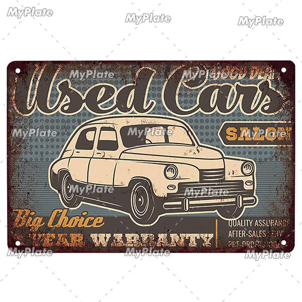 Garage Metallskylt Metallaffisch Plåtskylt Plack Metall Vintage Väggdekor för Bar Pub Motorcykelklubb Man Cave Tool Regler Affisch