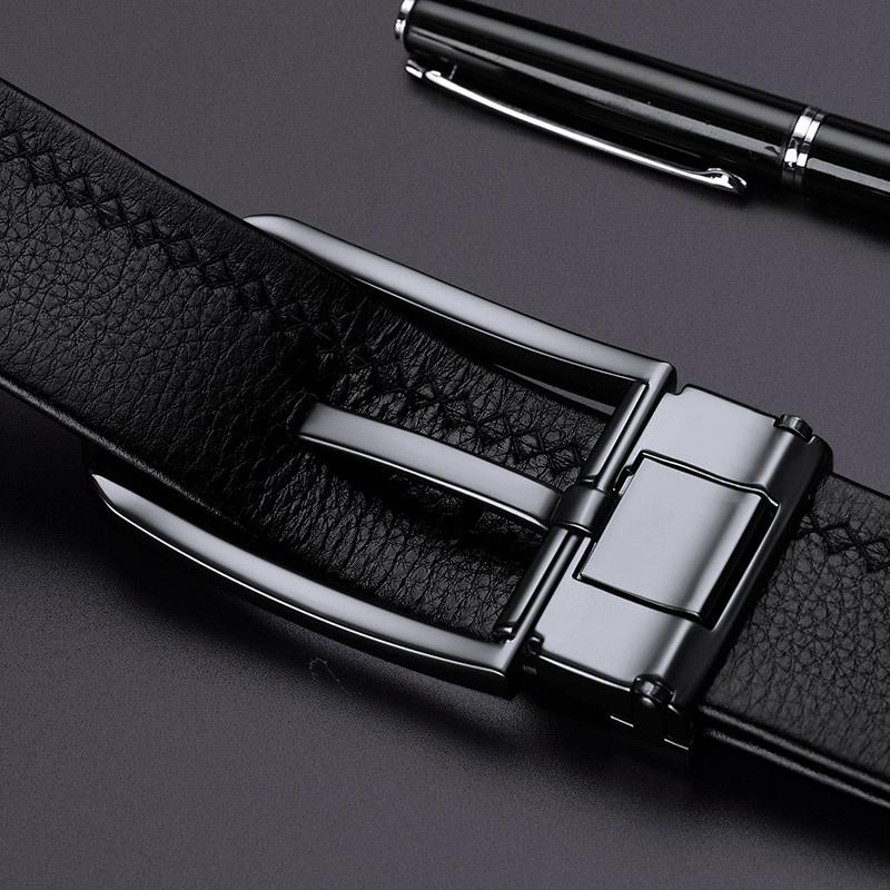 Mary Emperor Belt Male Real Cowhide Pinbuckle Pants Belt Men's Belt Gift Box for Father To Give Boyfriend Birthday Gift