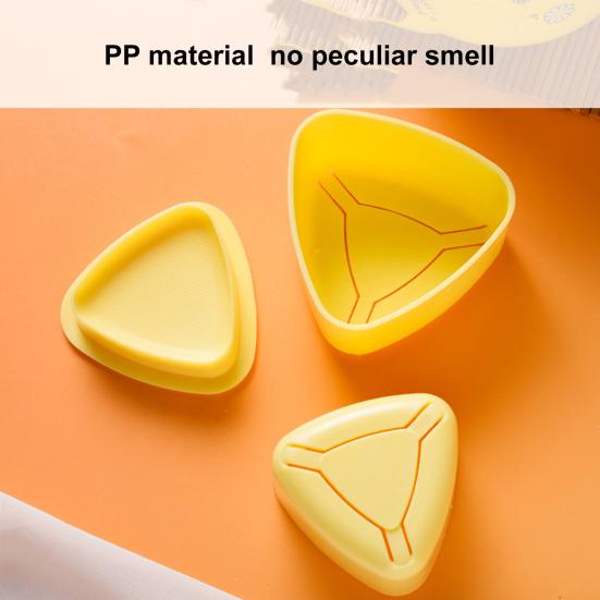 1 Set Onigiri Maker mit Mahlzeit Löffel Lebensmittelqualität PP Easy Release Antihaft DIY Dreieck Reisbällchen Sushi Herstellung Werkzeug Form Kit Bento Werkzeuge