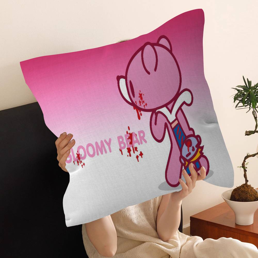 G-Gloomy B-Bear Cartoon Personalized Pillow Dust Cover Bedroom Kids Party Decoration Pillowcase Birthday Children Gift