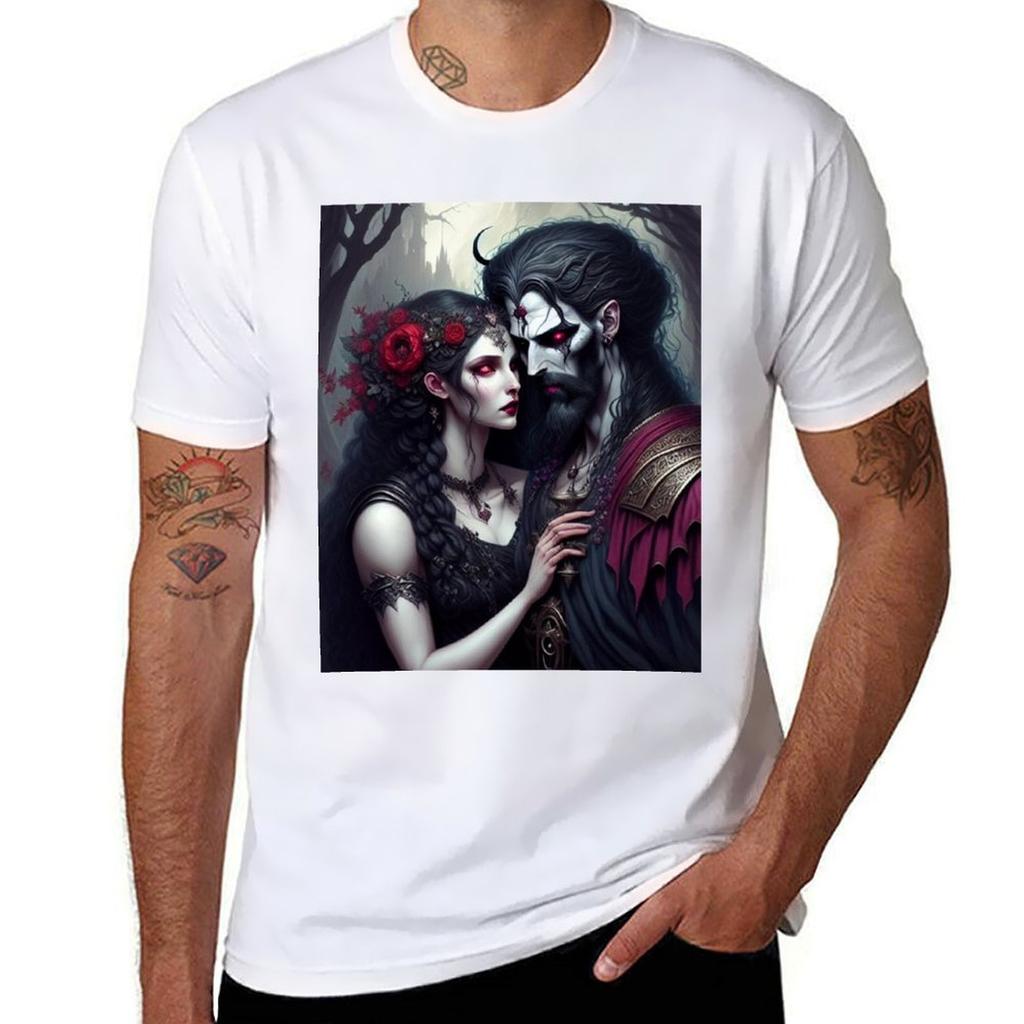 Persephone and Hades TShirt No Iron Casual Short Sleeve Top