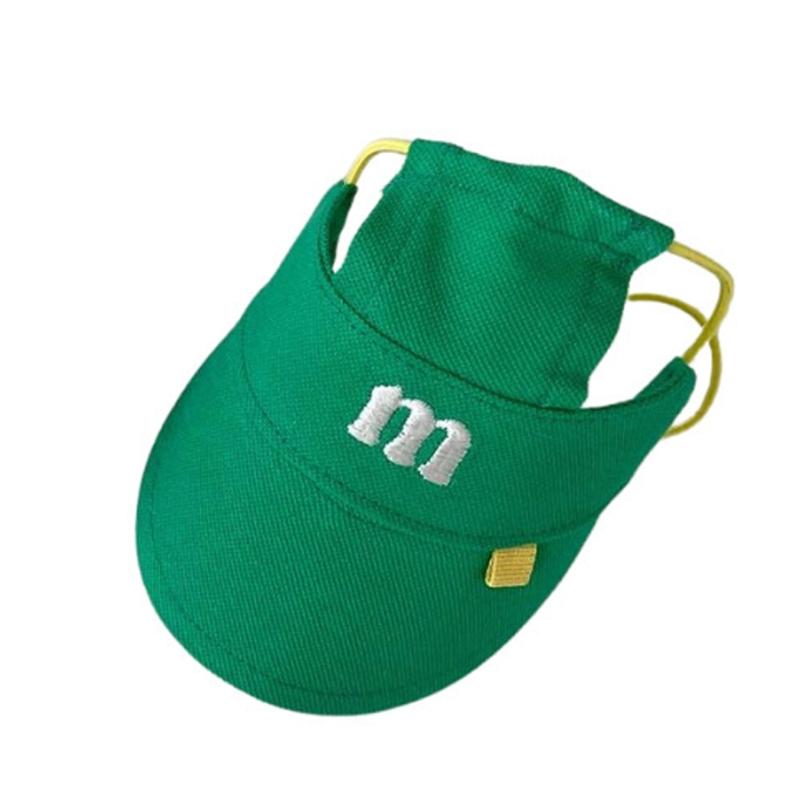 Embroidery Pet Sun Hat For Dog Cats With Adjustable Belt Breathable Headwear Sunproof Hat Pet Fashion Accessory
