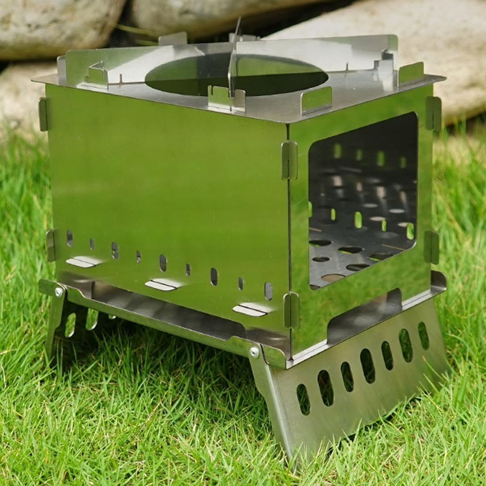 Compact Folding Backpacking Stove Portable Windproof Wood Burning Stove Wood Burning Stove  Camping