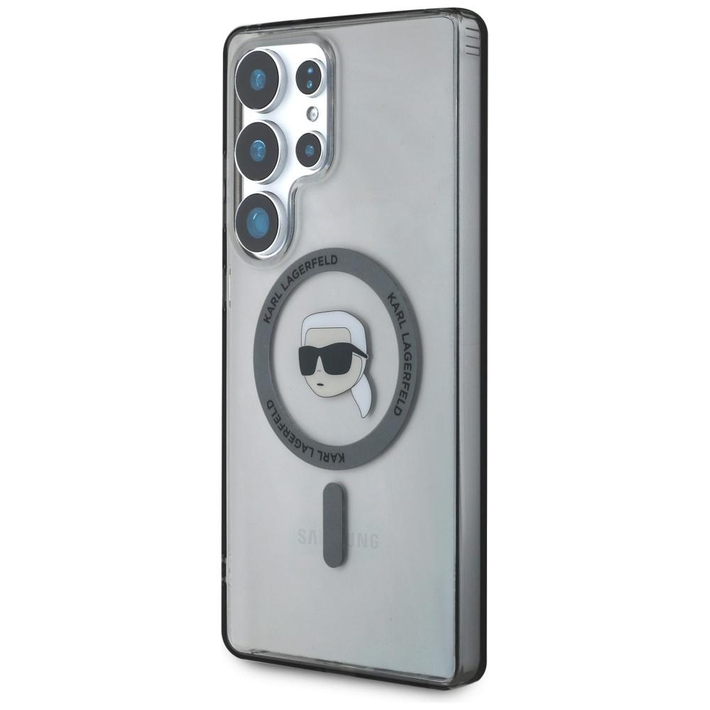 Karl Lagerfeld Button Karl Head Case     Printed Logo Magsafe For Samsung Galaxy S25 Ultra Black