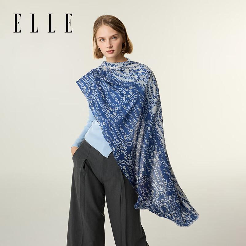 ELLE Women's 100% Pure Wool Scarf & Shawl Gift Box