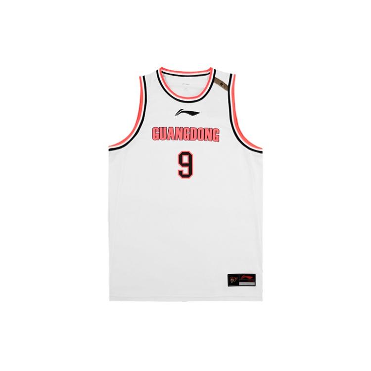 Li-Ning x CBA Guangdong Yi Jianlian Basketball Jersey  White Red  Men s AAYR445-1 M