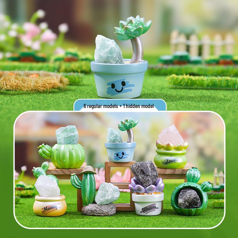 Qingqiu Nine-Tailed Fox Blind Box Figurine - Trendy New Year Gift & Desktop Decoration