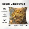Golden Tree And Moon Abstract Painting Pillow Case Sofa Decorative Home Double-sided Printing Short Plush Cushion Pillow Cover