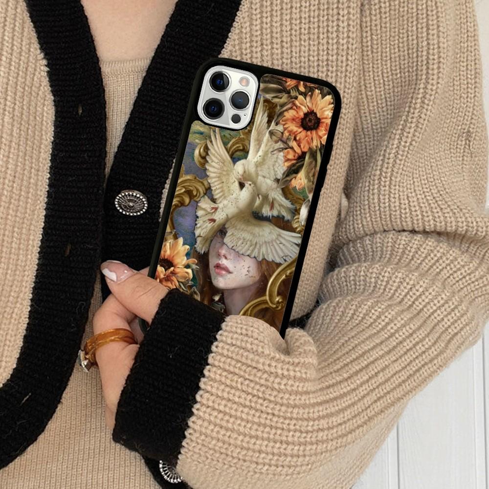 Renaissance Art Phone Case Silicone PC+TPU For For iPhone 11 12 13 14 15 16 Plus Pro Max Cover