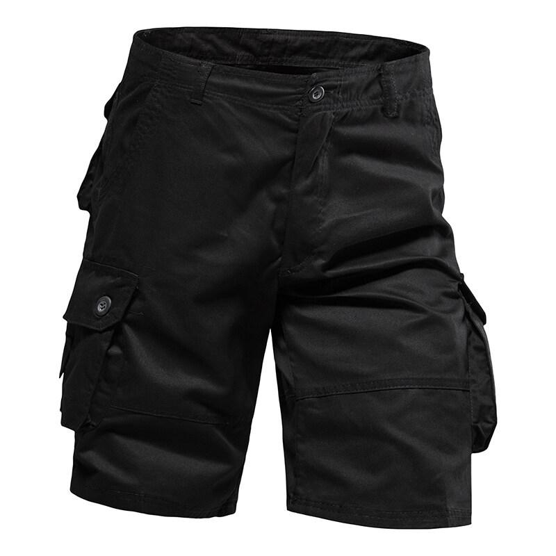 Men's Summer Multi-Pocket Cargo Bermuda Shorts - Casual, Lightweight Mid-Length