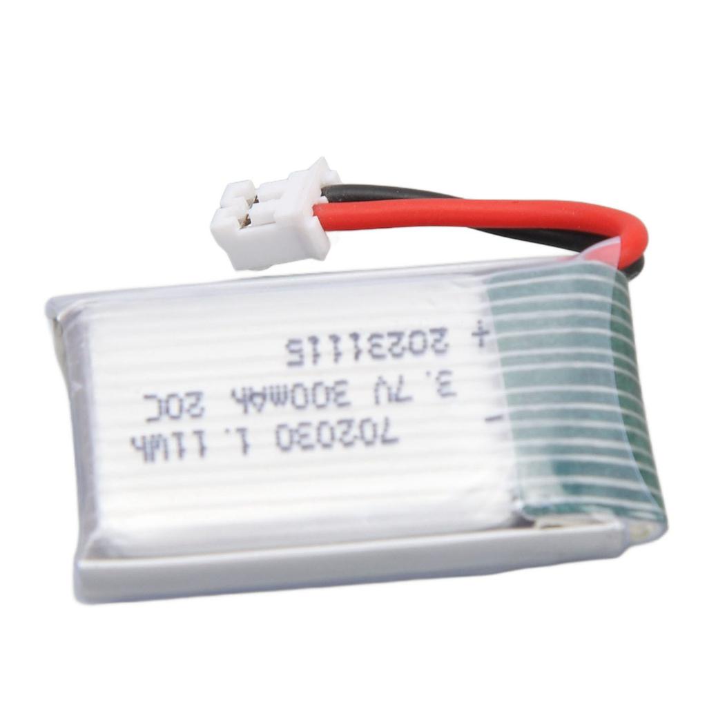 Náhradní lithiová baterie 3,7V 300mAh 20C 702030 lithium-polymerová iontová baterie s konektorem PH2.0 pro dron