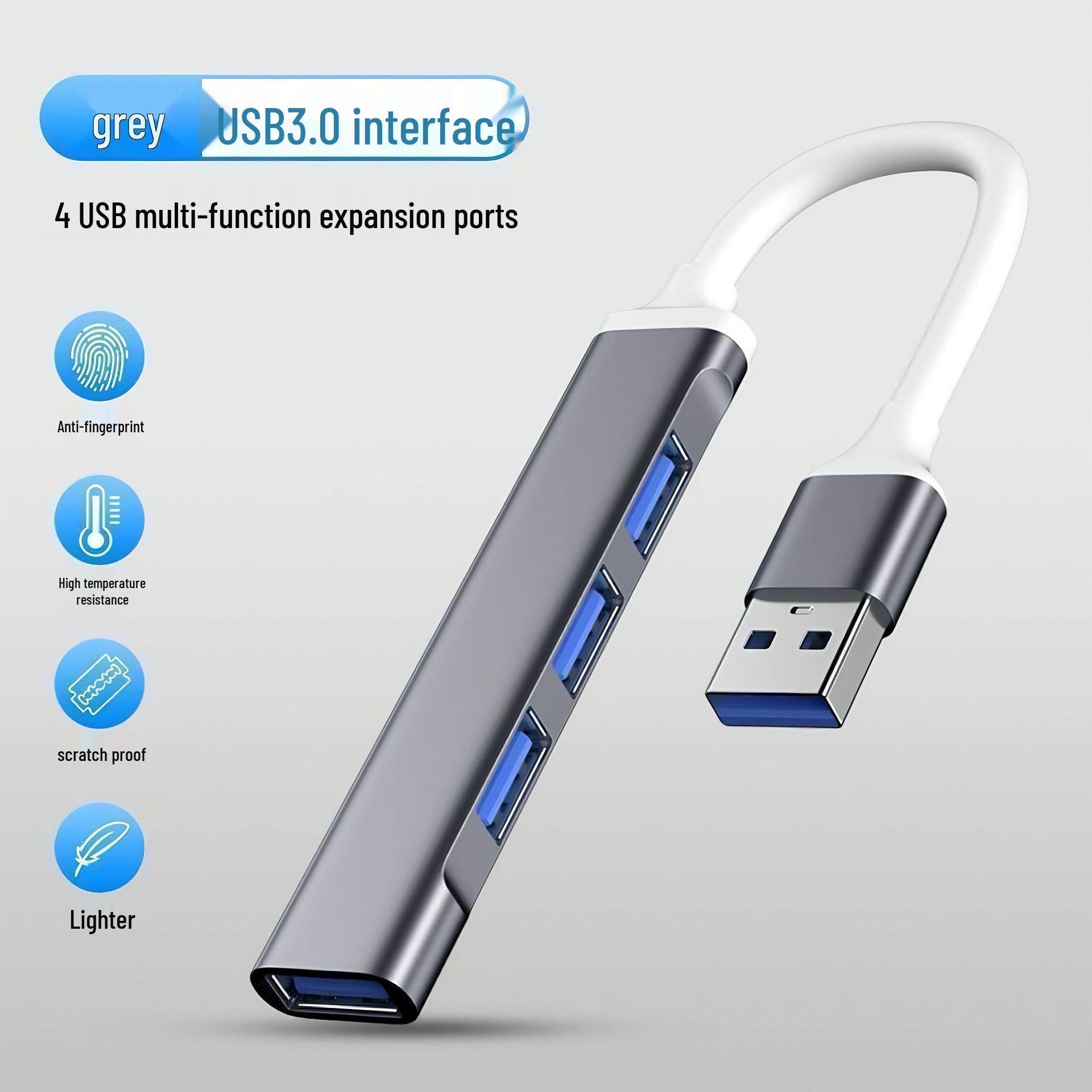 USB Type-C 4-in-1 Hub Splitter Adapter for Laptops
