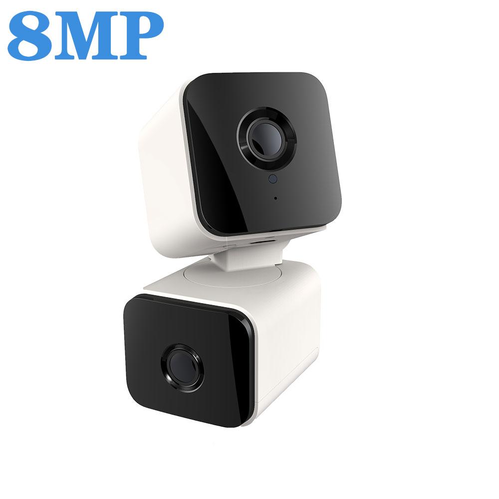

Tuya Smart Mini Wifi 4MP Dual Lens HD відеоспостереження IP-камера Indoor Wireless Cam CCTV Security Protection 8MP NO Card