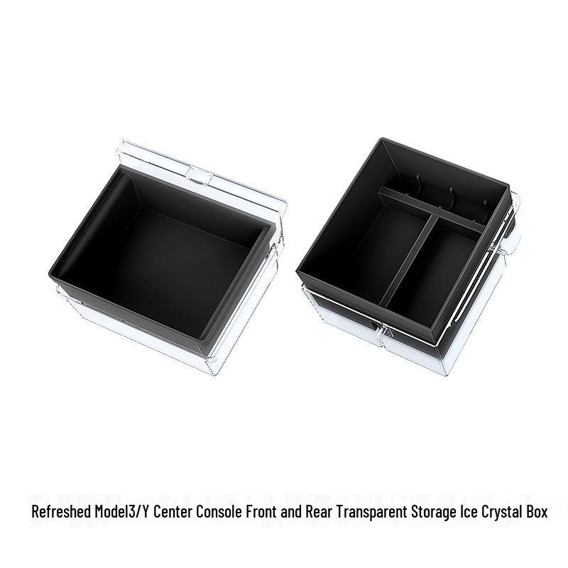 Silicone Ice Box for Tesla Model 3/Y Center Console Storage