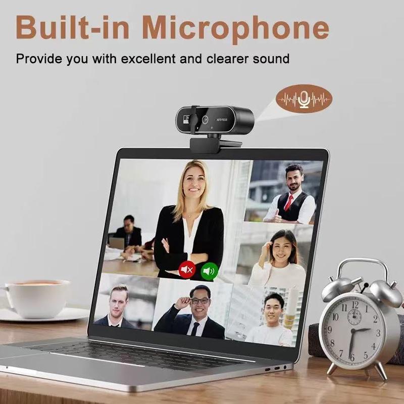 Live Stream USB Camera: HD 2K/4K Video for Desktop or Laptop