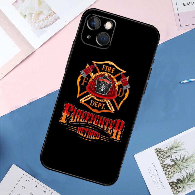 Firefighter Fire Department Fireman Phone Case For iPhone 11 14 15 16 Pro Max 13 12 Mini XS X XR Plus Protection Cover