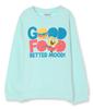 Takihyo SpongeBob Fleece Sweatshirt, Children's Clothes for Boys and Girls, 221203500, Green Patch