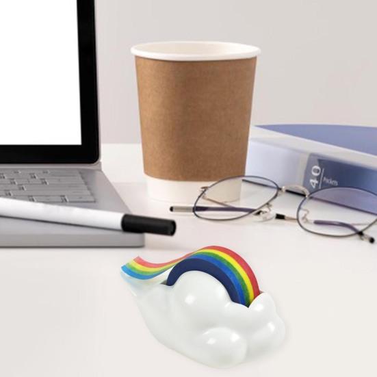 Manuální balení pro vlastní potřebu Cartoon Cloud Shape Rainbow Zásobník pásky Držák lepicí pásky Plastová páska Sedlo Řezací páska Těsnící stroj