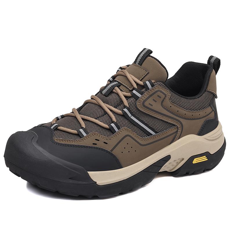 

Fashion Wide Version Mens Casual Leather Shoes Non-Slip Outdoor Walking Shoes Comfortable All Day Wear Hiking Shoes Man Treking Footwear 44 хаки