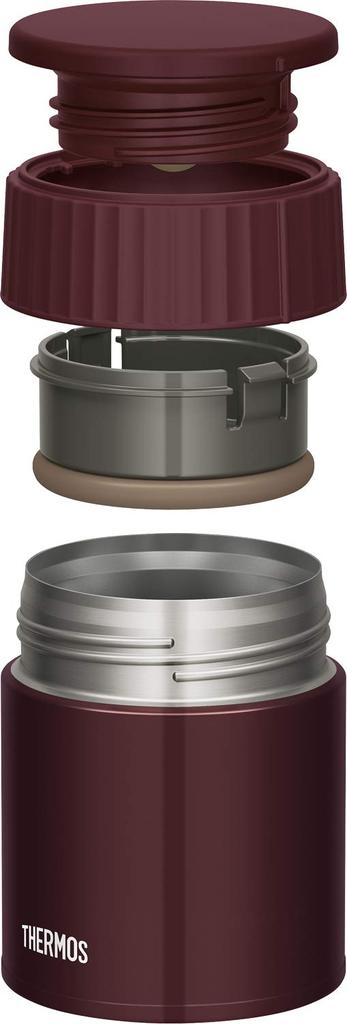 THERMOS CHO Insulated Lunch Vacuum Insulated Soup Jar JBQ-401 Jar, Chocolate, 400ml,