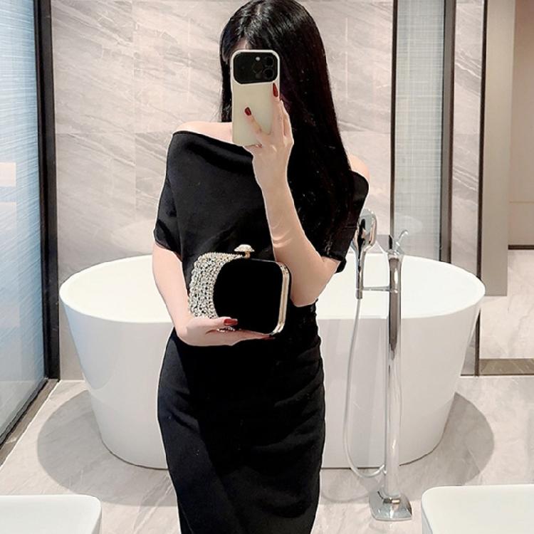 Women Evening Handbag Small Phone Wallet Purse Shoulder Bag Detachable Chain
