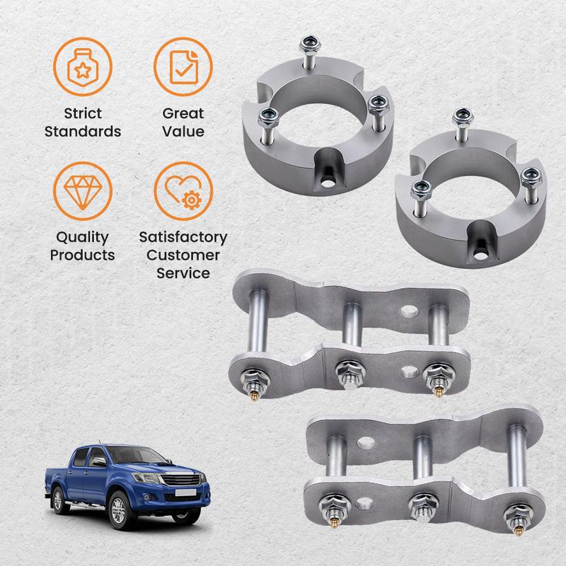 Front 3 Inch Rear 2 In Lift Kit For Toyota Hilux Vigo 4WD Strut Spacer Shackle