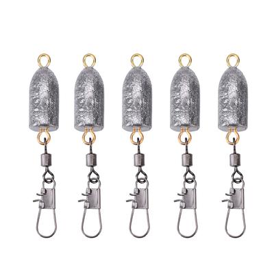 5pcs Bag Durable for Bullet Shaped Fishing Sinkers Fishing Accessories Tackle (20g)